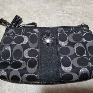 Coach Large Logo Wristlet